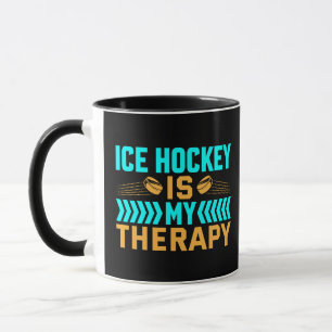 Ice Hockey är min terapi Mugg