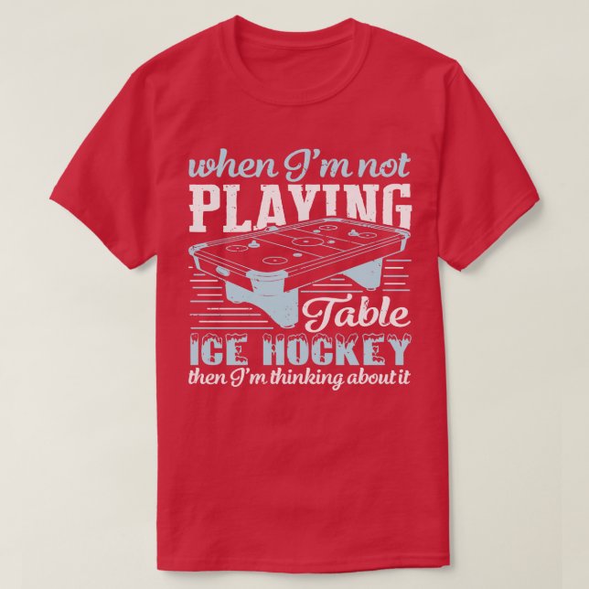 Ice Hockey Bord Hockey Bord Hockey Luft Cushion T Shirt (Design framsida)