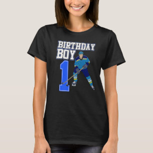 Ice Hockey Boy 1st Birthday Sport Player Coach Gr T Shirt