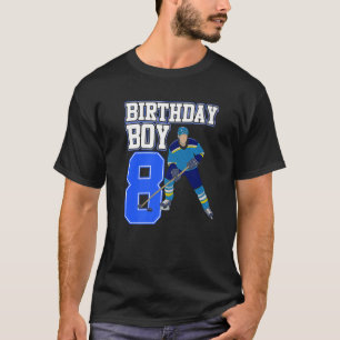 Ice Hockey Boy 8th Birthday Sport Player Coach Gr T Shirt