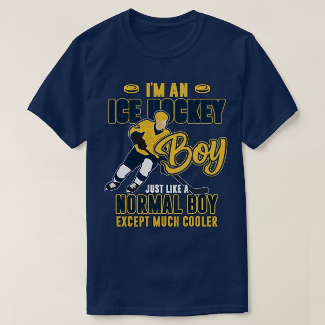Ice Hockey Boy T Shirt (Design framsida)