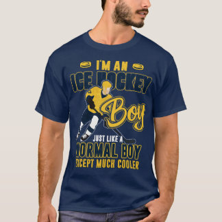 Ice Hockey Boy T Shirt