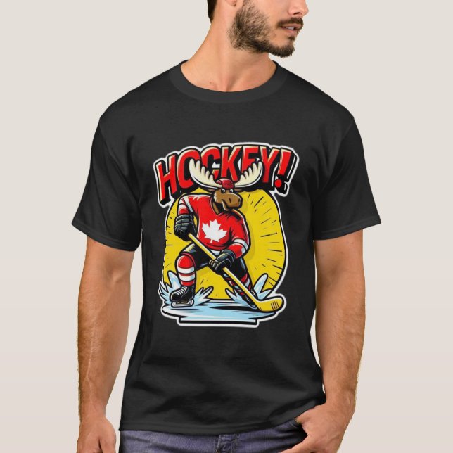 ICE HOCKEY-CANADA 4 T SHIRT (Framsida)