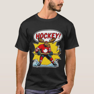ICE HOCKEY-CANADA 6 T SHIRT
