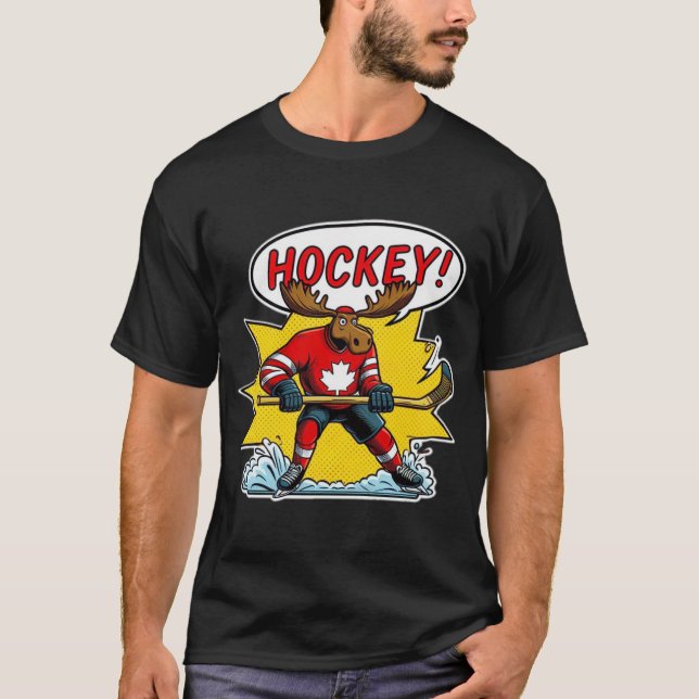 ICE HOCKEY-CANADA 6 T SHIRT (Framsida)