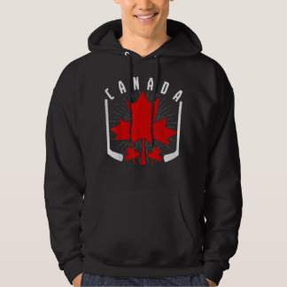 Ice Hockey Canadian Pride Maple Löv Land Canad Hoodie