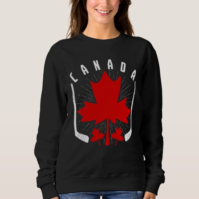 Ice Hockey Canadian Pride Maple Löv Land Canad T Shirt (Framsida)