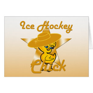 Ice Hockey Chick #10 Hälsningskort