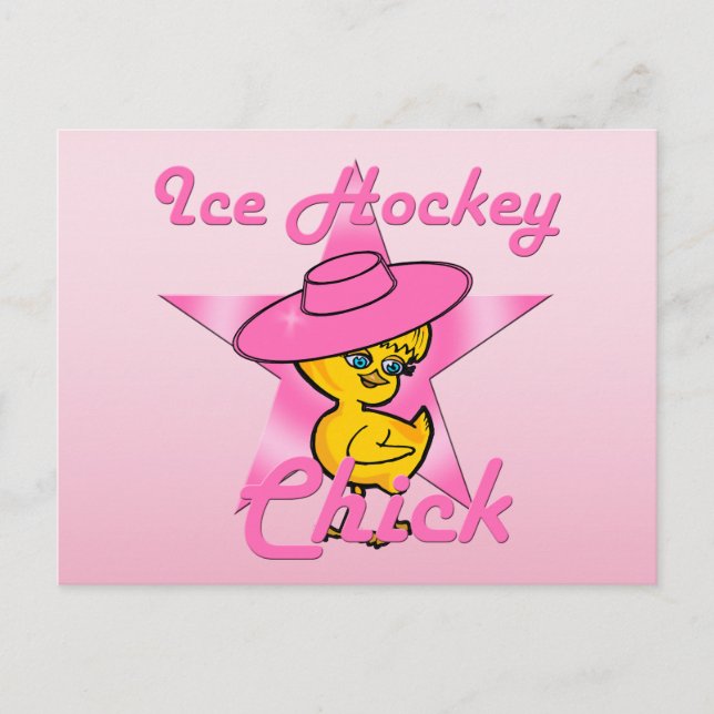 Ice Hockey Chick #8 Vykort (Framsida)