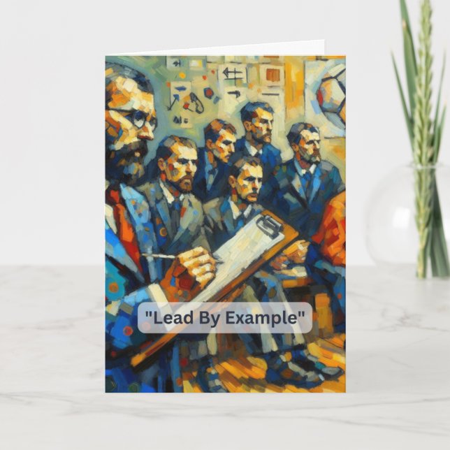 Ice Hockey Coach "Lead by example" Kort (Framsida)