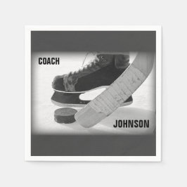 Ice Hockey Coach Tack Pappersservett