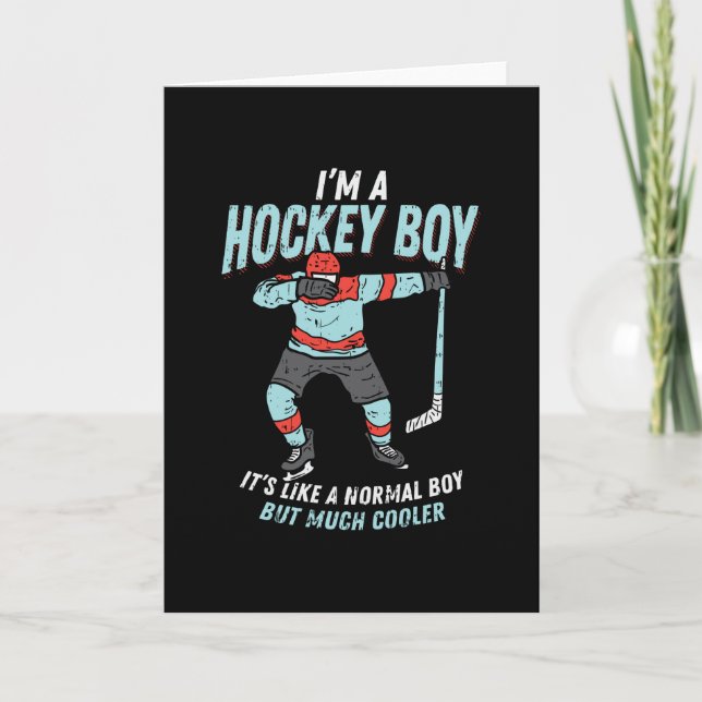 Ice Hockey Dabbing Gift Kort (Framsida)