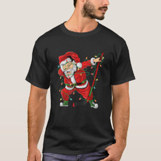 Ice Hockey Dabbing Jultomten Hockey Player Chris T Shirt