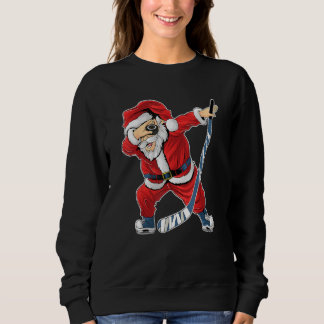 Ice Hockey Dabbing Jultomten Hockey Player Chris T Shirt
