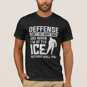 Ice Hockey Defenseman Player Sport Älskare T Shirt