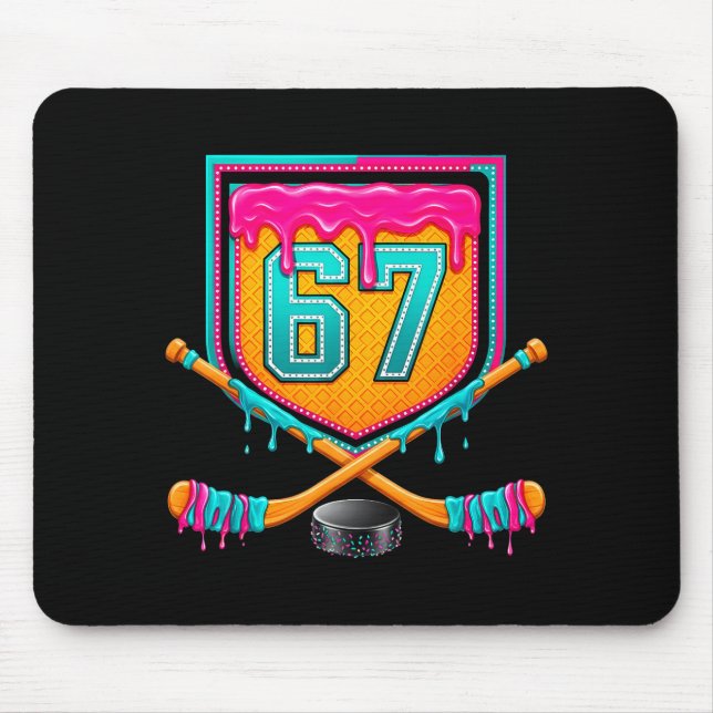 Ice Hockey Drip Number 67 Ice Hockey Player  Musmatta (Framsidan)