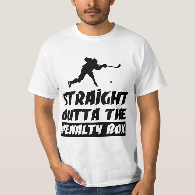 Ice Hockey Enforcer Penalty Box  T Shirt (Framsida)