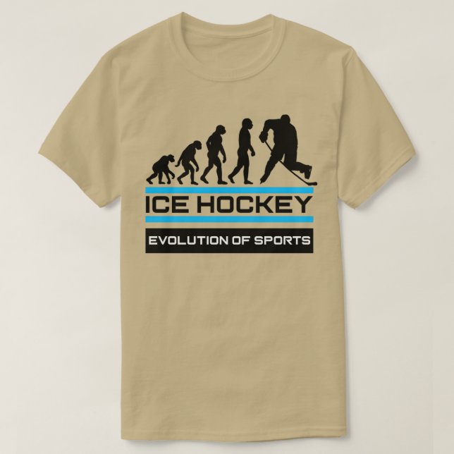 Ice Hockey Evolution of Sports T Shirt (Design framsida)