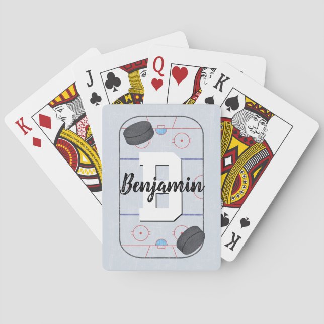 Ice Hockey Fläkt Casinokort (Baksidan)