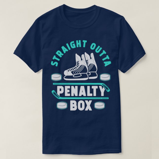 Ice Hockey Fläkt PENALTY BOX Ice Hockey T Shirt (Design framsida)