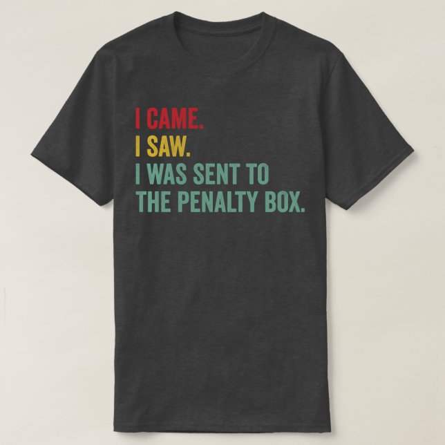 Ice Hockey Funny Penalty Box Ice Hockey Life T Shirt (Design framsida)