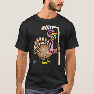 Ice Hockey Funny Thanksgiving Turkiet-fallsession T Shirt