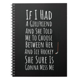 Ice Hockey Gift Ideas Keepsak Sports Team Player Anteckningsbok