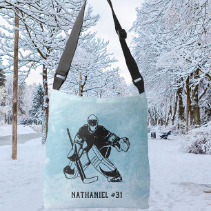 Ice Hockey Goal Keeper Monogram Axelväska