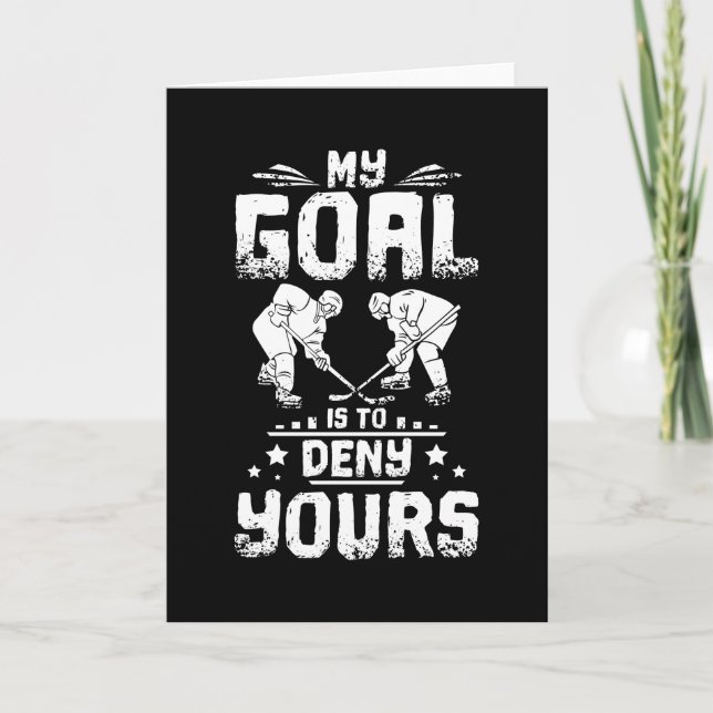 Ice Hockey Goal Kort (Framsida)