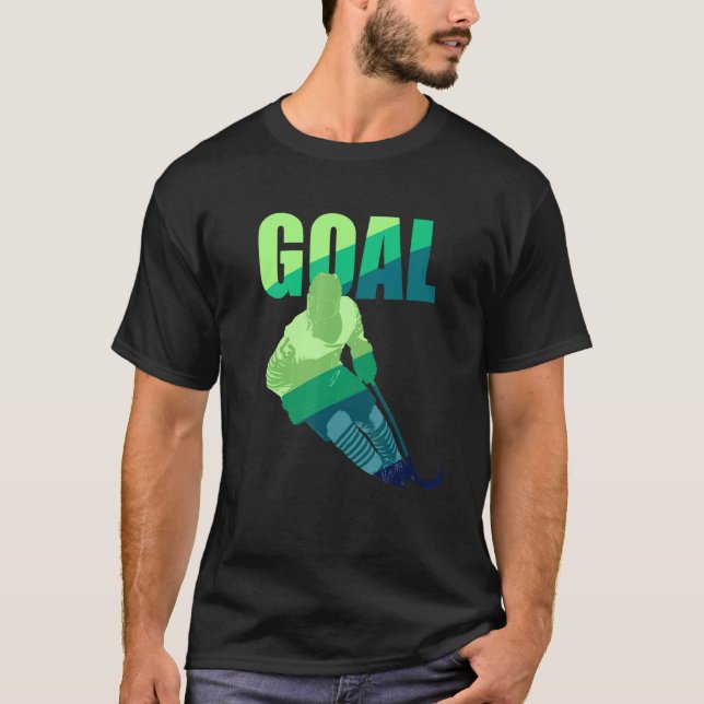Ice Hockey Goal T Shirt (Framsida)