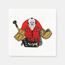 Ice Hockey Goalie Födelsedagsfest Pappersservett