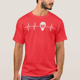 Ice Hockey Goalie Heartslag Goaltender Gift T Shirt