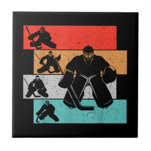 Ice Hockey Goalie Hockey Player Kakelplatta