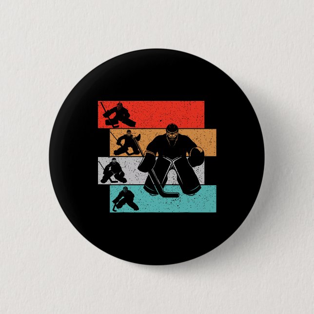 Ice Hockey Goalie Hockey Player Kids Boys Youth Me Knapp (Framsida)