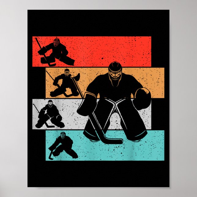 Ice Hockey Goalie Hockey Player Poster (Framsidan)