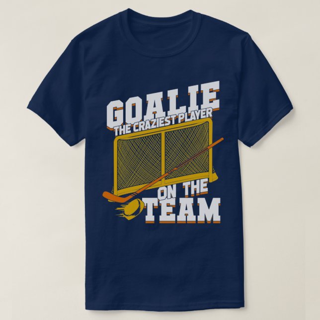 Ice Hockey Goalie Netminder Goaltender Gift T Shirt (Design framsida)