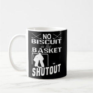 Ice Hockey Goalie No Biscuit in Basket Shutout Kaffemugg