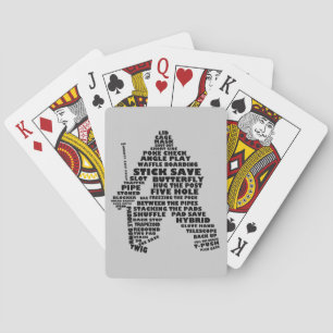 Ice Hockey Goalie Ord Art Spel Kort