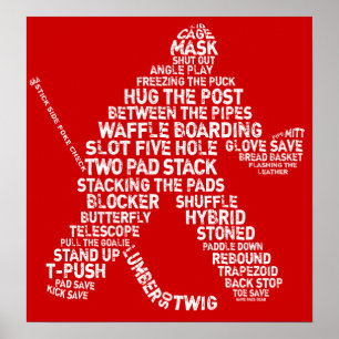 Ice Hockey Goalie Poster