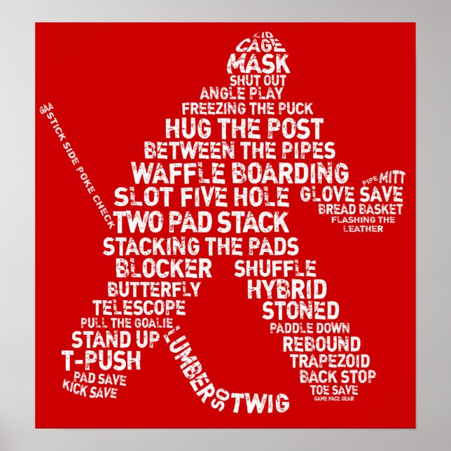 Ice Hockey Goalie Poster (Framsidan)