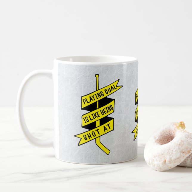 Ice Hockey Goalie Quote Coffee Mugg (Med munk)