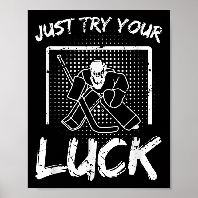 Ice Hockey Goalie Quote Poster (Framsidan)
