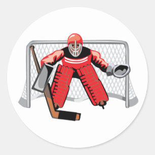 Ice Hockey Goalie Stickers Runt Klistermärke