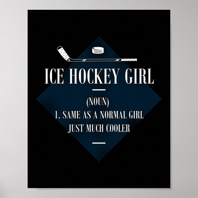 Ice Hockey Ice Hockey Girl Noun 1. Samma som ett Poster (Framsidan)