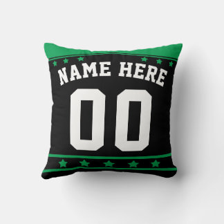 Ice Hockey Jersey Namn & Number Template Pillow Kudde