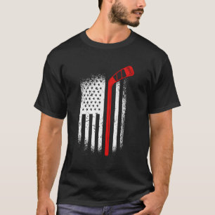 Ice Hockey Jersey Penalty Box Puck US Flagga T Shirt