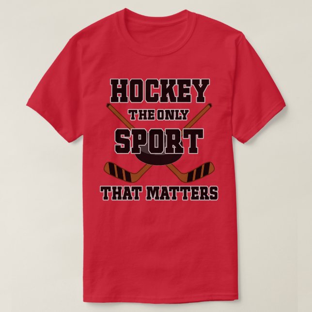 Ice Hockey Joke T Shirt (Design framsida)
