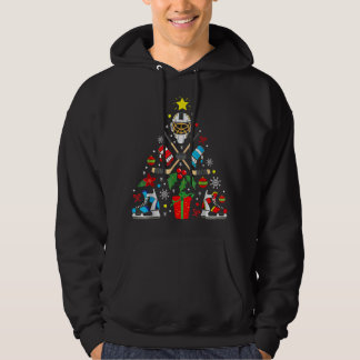 Ice Hockey jul Ornament Träd Funny Julafton Boys Hoodie