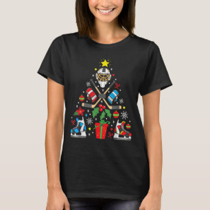 Ice Hockey jul Ornament Träd Funny Julafton Gift T Shirt