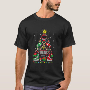 Ice Hockey Julgran Ornaments Funny Julafton T Shirt